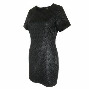 Diane Von Furstenberg Black Textured Dress